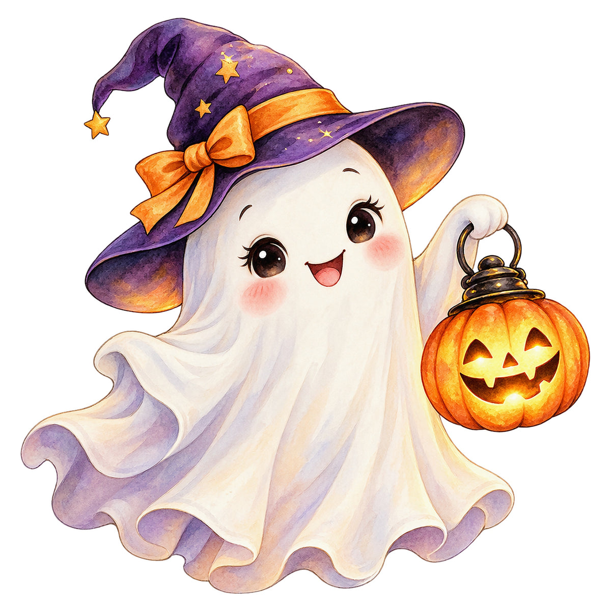 20 Cute Watercolor Halloween Clipart Bundle – PNG, SVG & JPG