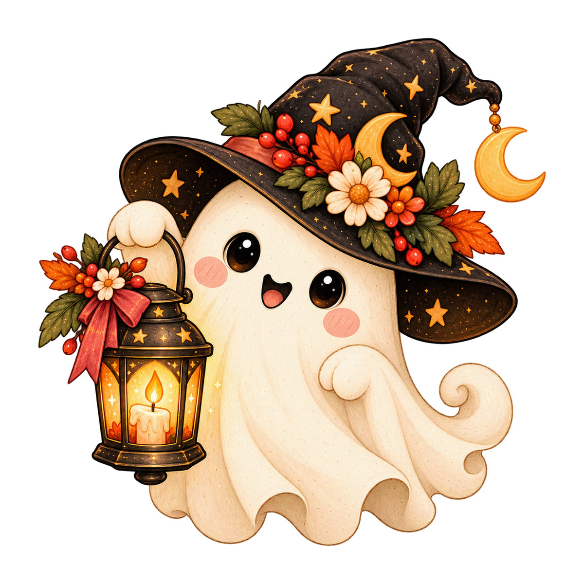 Cute Halloween Clipart Bundle, 63 PNG SVG, Cozy Fall Clipart, Kawaii Ghost Black Cat Pumpkin, Transparent PNG, Commercial Use Download