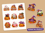 Halloween Peeking Clipart Bundle – 26 Watercolor PNG, JPG & SVG