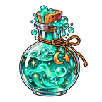 34 Pink Halloween Elements Clipart PNG Bundle, Coquette Ghost, Witch Cat, Potion Bottles, Disco Ball, Transparent PNG 300 DPI