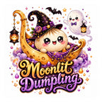 40 Kawaii Halloween Dumpling Clipart PNG Bundle, Witchy Dumpling Sublimation Designs, Cute Halloween Food Clipart, Transparent PNG 300 DPI