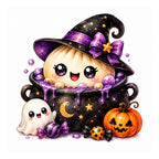40 Kawaii Halloween Dumpling Clipart PNG Bundle, Witchy Dumpling Sublimation Designs, Cute Halloween Food Clipart, Transparent PNG 300 DPI