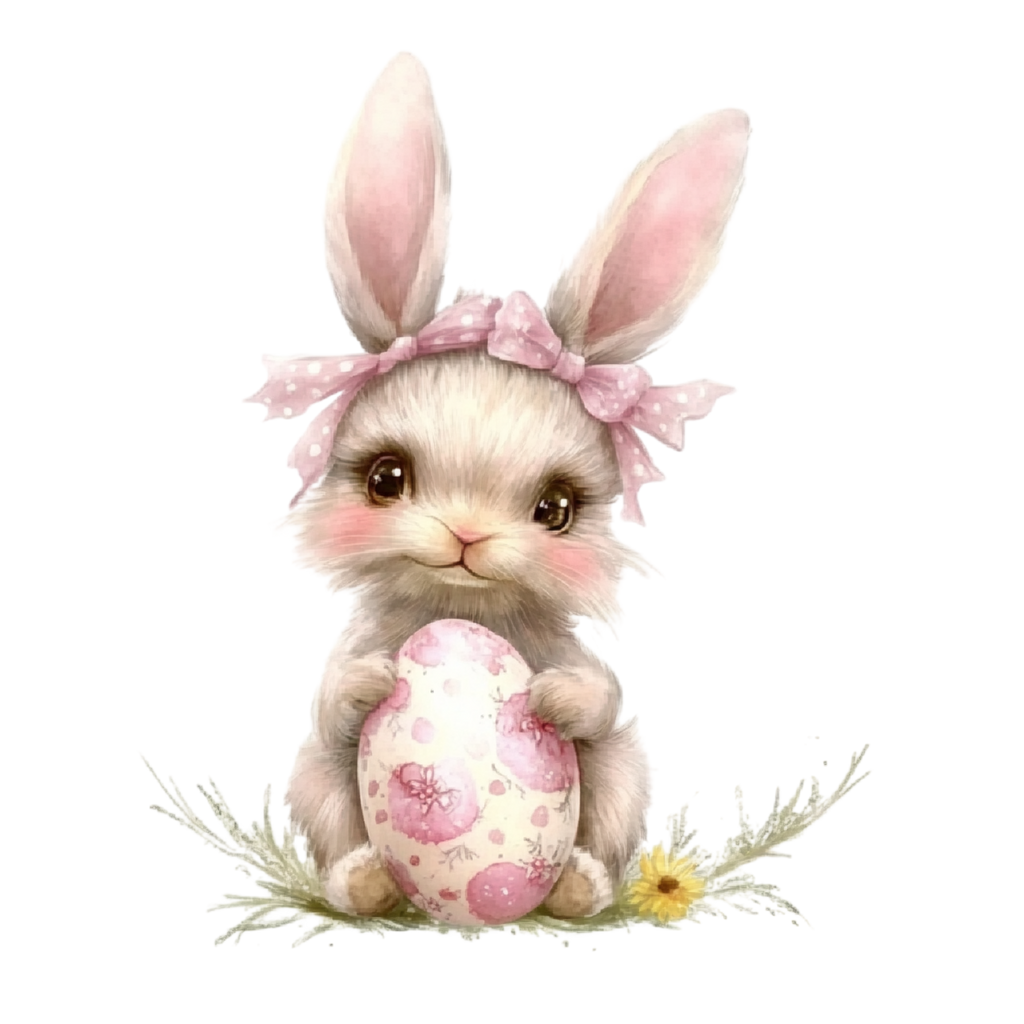 26 Funny Pink Easter PNG Clipart