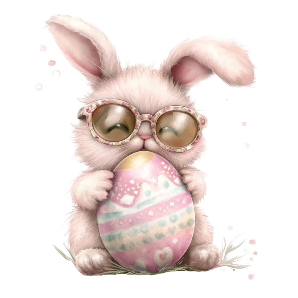 26 Funny Pink Easter PNG Clipart