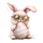 26 Funny Pink Easter PNG Clipart