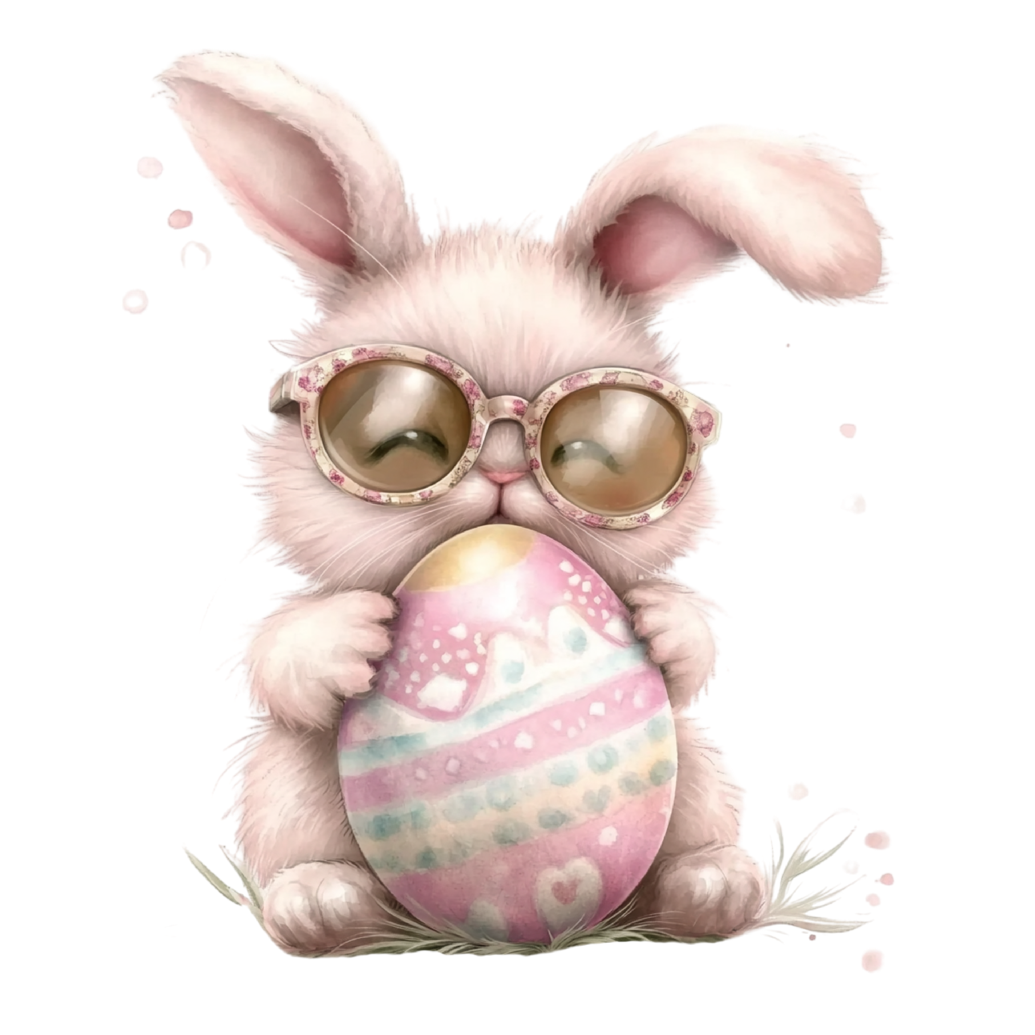 26 Funny Pink Easter PNG Clipart