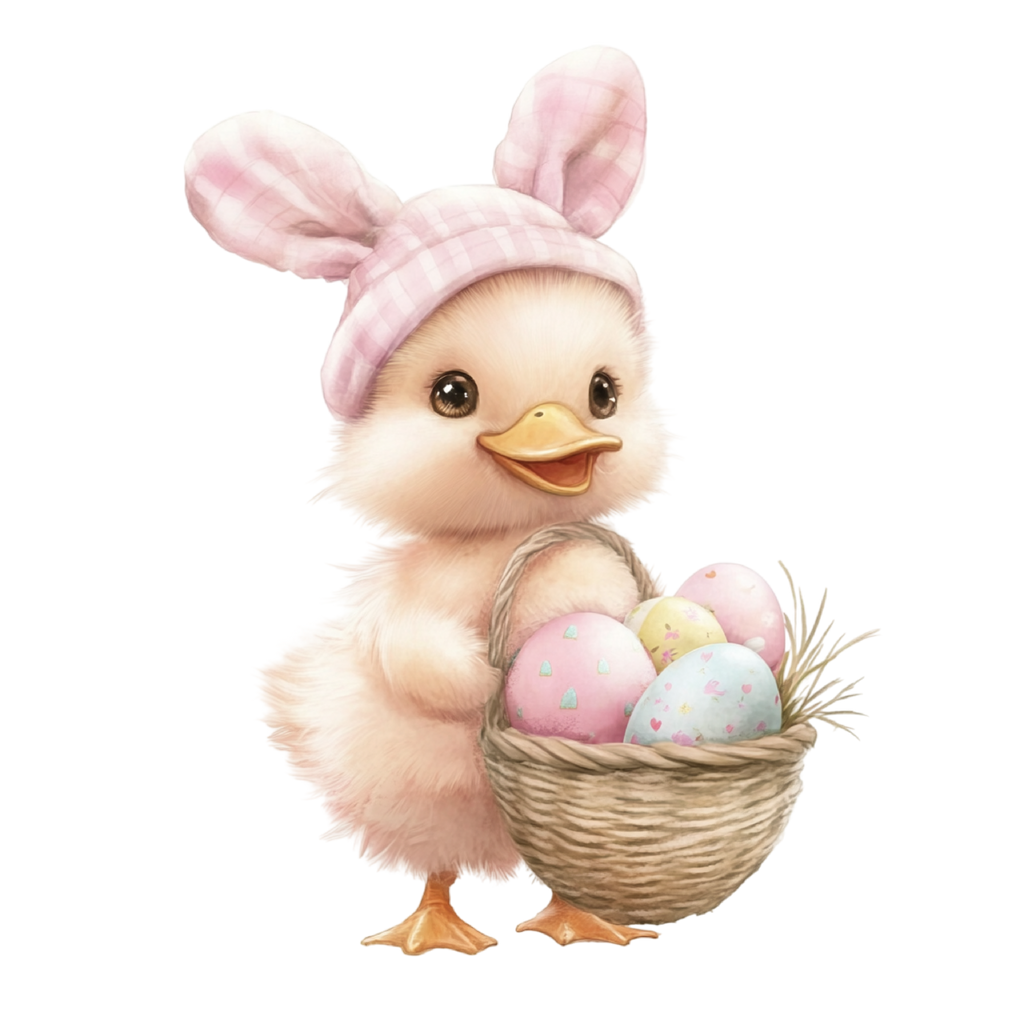 26 Funny Pink Easter PNG Clipart