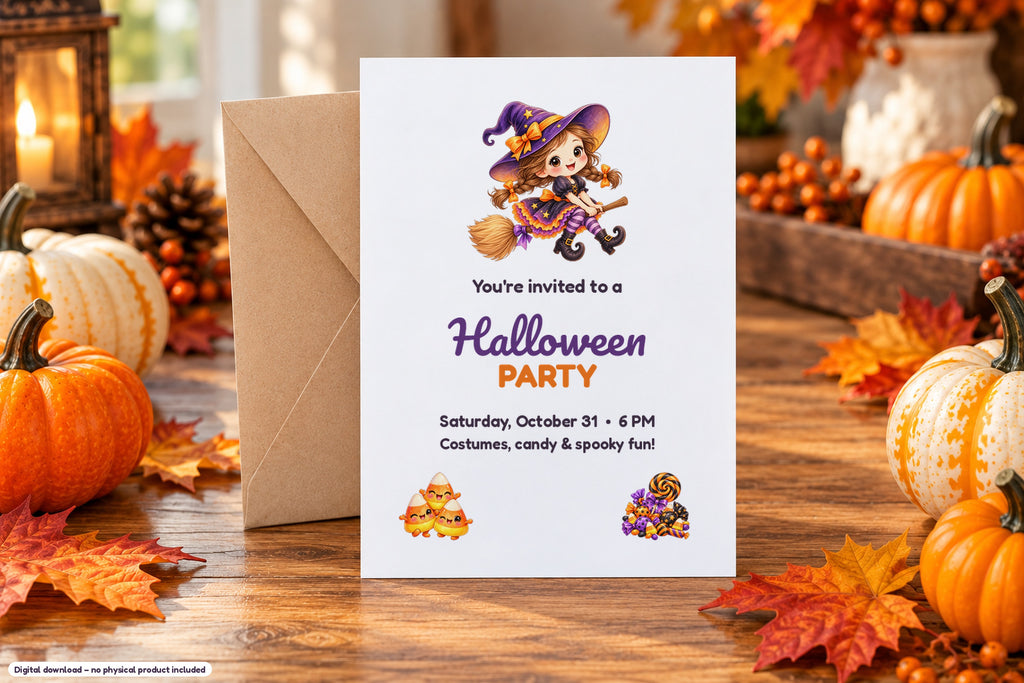 20 Cute Watercolor Halloween Clipart Bundle – PNG, SVG & JPG