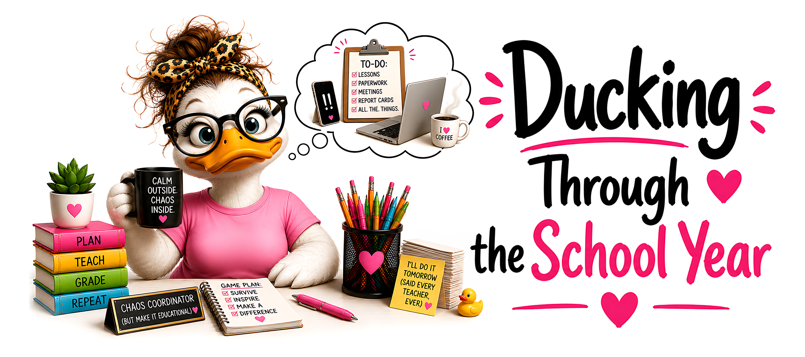 20 Funny Teacher Mug Wrap PNG Bundle Designs