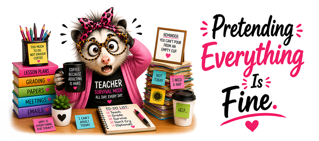 20 Funny Teacher Mug Wrap PNG Bundle Designs