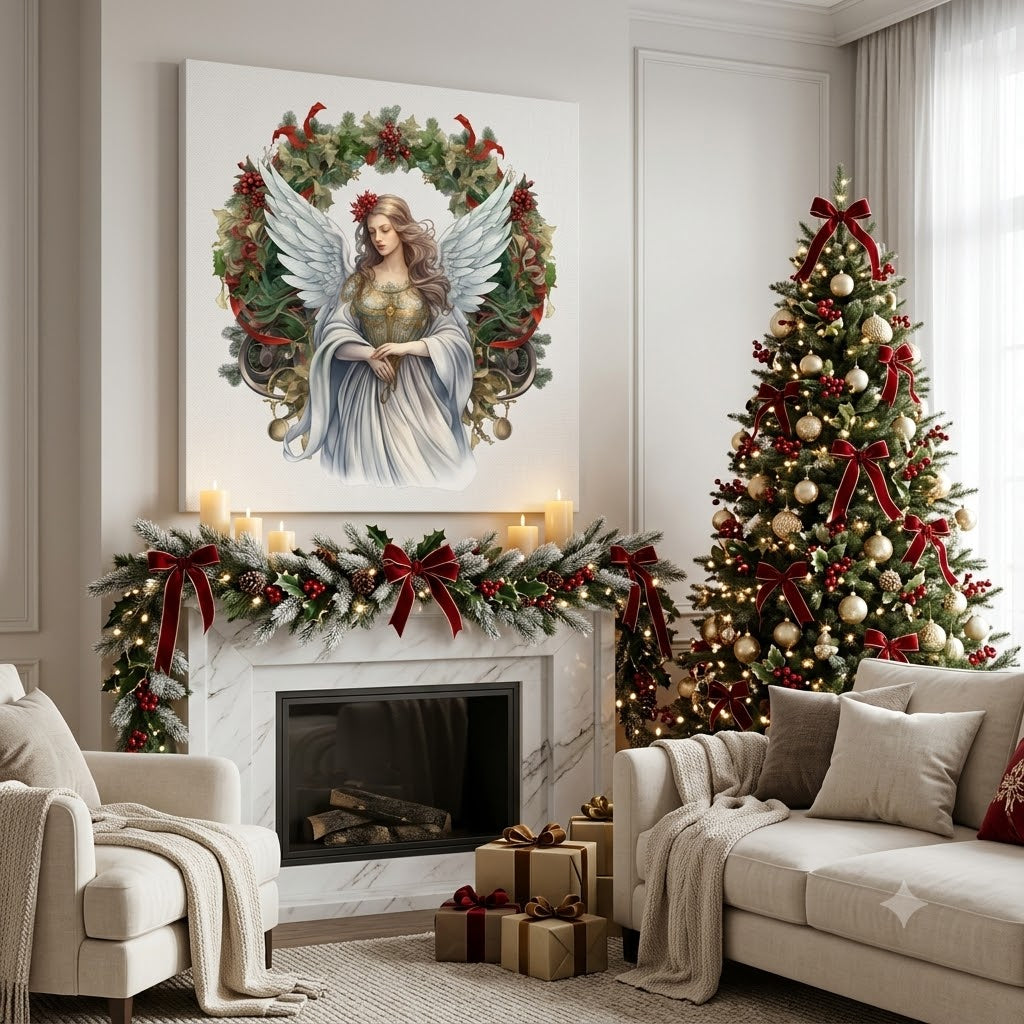 12 Beautiful Christmas Angel Clipart PNG Bundle