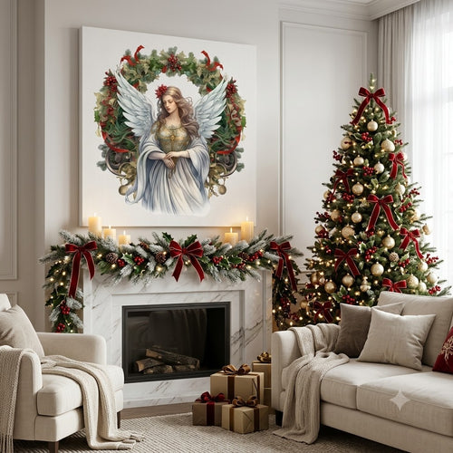 12 Beautiful Christmas Angel Clipart PNG Bundle
