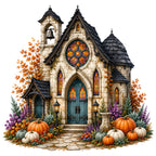 42 Haunted Houses Halloween Clipart PNG & JPG Bundle