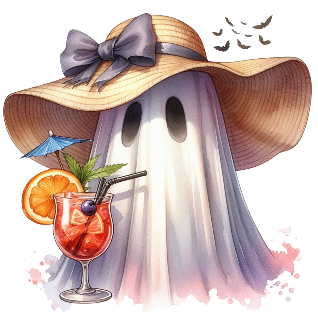 20 Cute Funny Ghost Pumpkin Halloween PNG Bundle