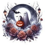 21 Spooky Ghost Halloween Pumpkin PNG Clipart