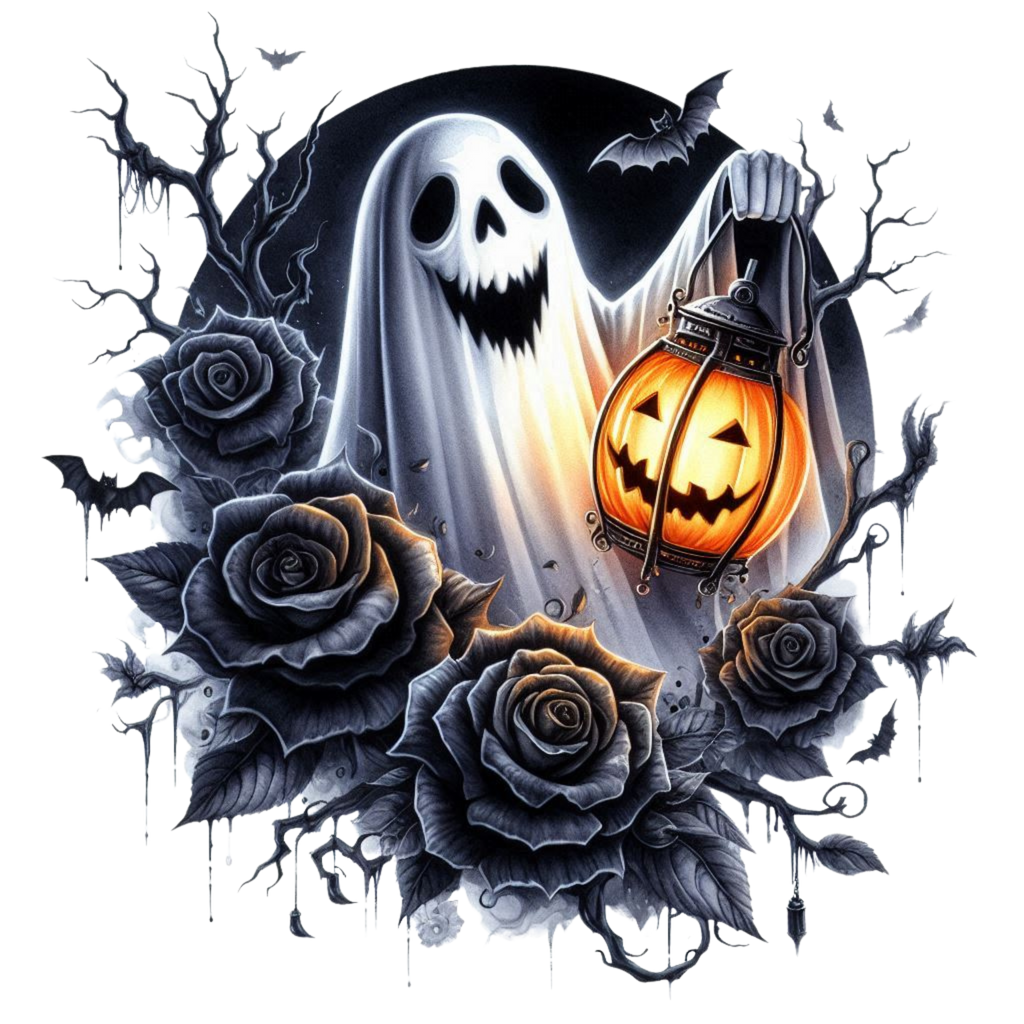 21 Spooky Ghost Halloween Pumpkin PNG Clipart