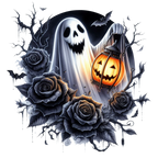 21 Spooky Ghost Halloween Pumpkin PNG Clipart