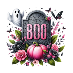 13 Cute Pink Ghost Pumpkin Halloween PNG Bundle