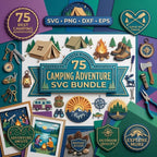 75 Camping Adventure SVG Bundle