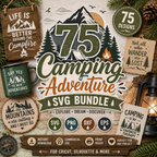 75 Camping Adventure SVG Bundle