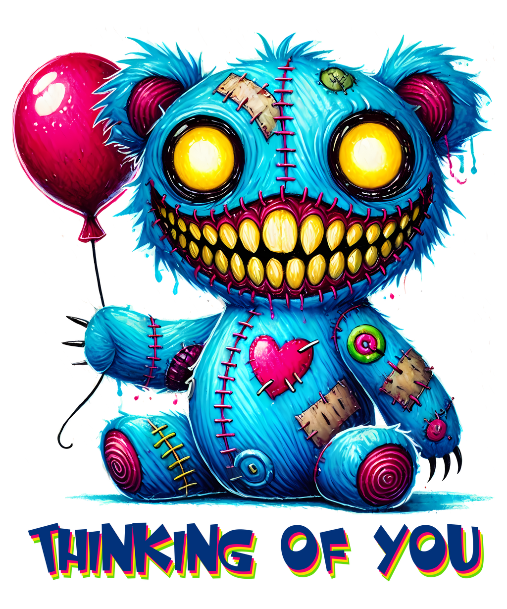 14 Bear Doll Halloween Sublimation PNG Bundle