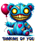 14 Bear Doll Halloween Sublimation PNG Bundle