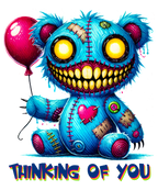 14 Bear Doll Halloween Sublimation PNG Bundle