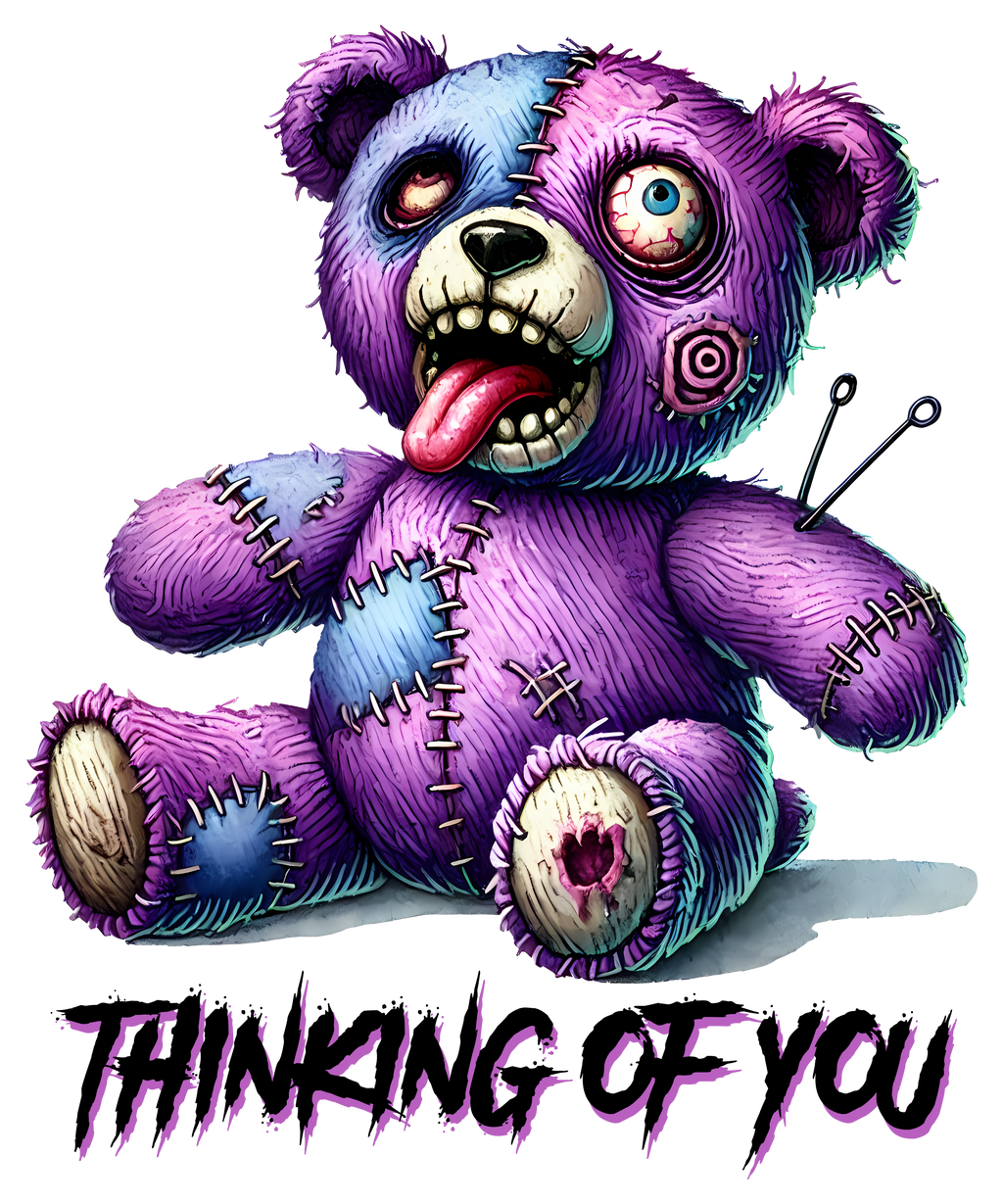 14 Bear Doll Halloween Sublimation PNG Bundle