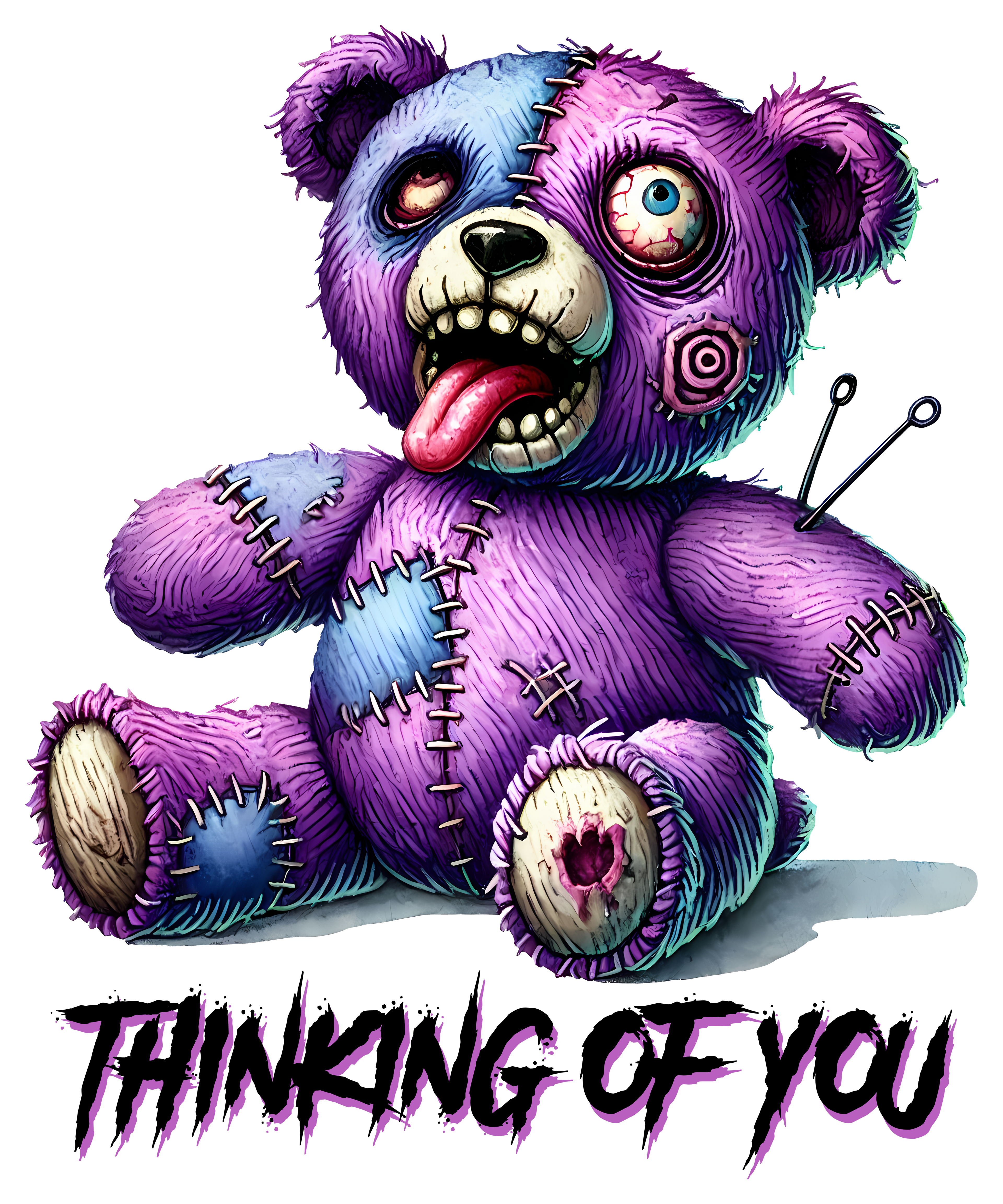 14 Bear Doll Halloween Sublimation PNG Bundle