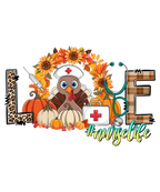 20 Thanksgiving Nurse Sublimation PNG Bundle