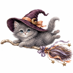 38 Whimsical Halloween Cute Spooky Clipart PNG JPG Bundle