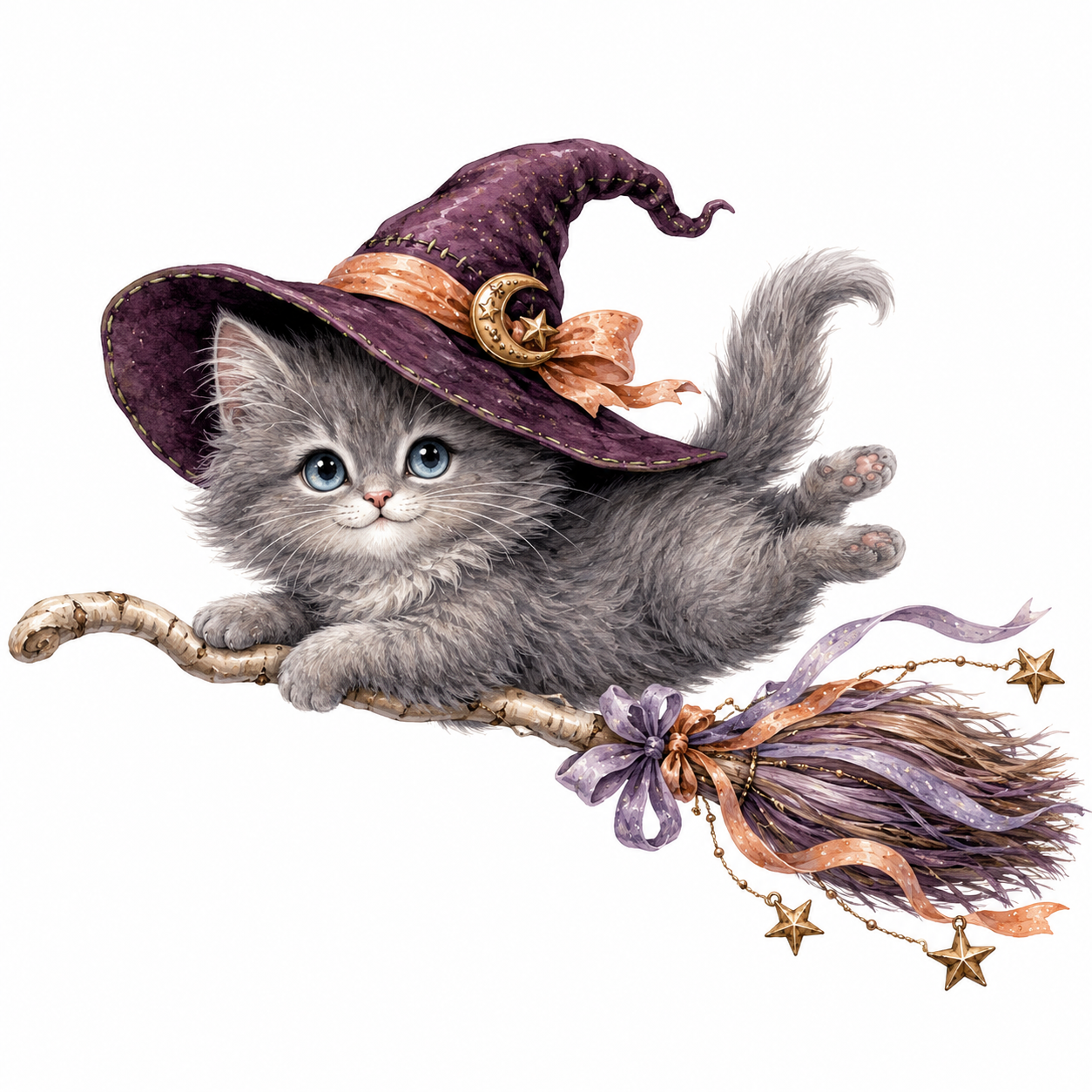 38 Whimsical Halloween Cute Spooky Clipart PNG JPG Bundle