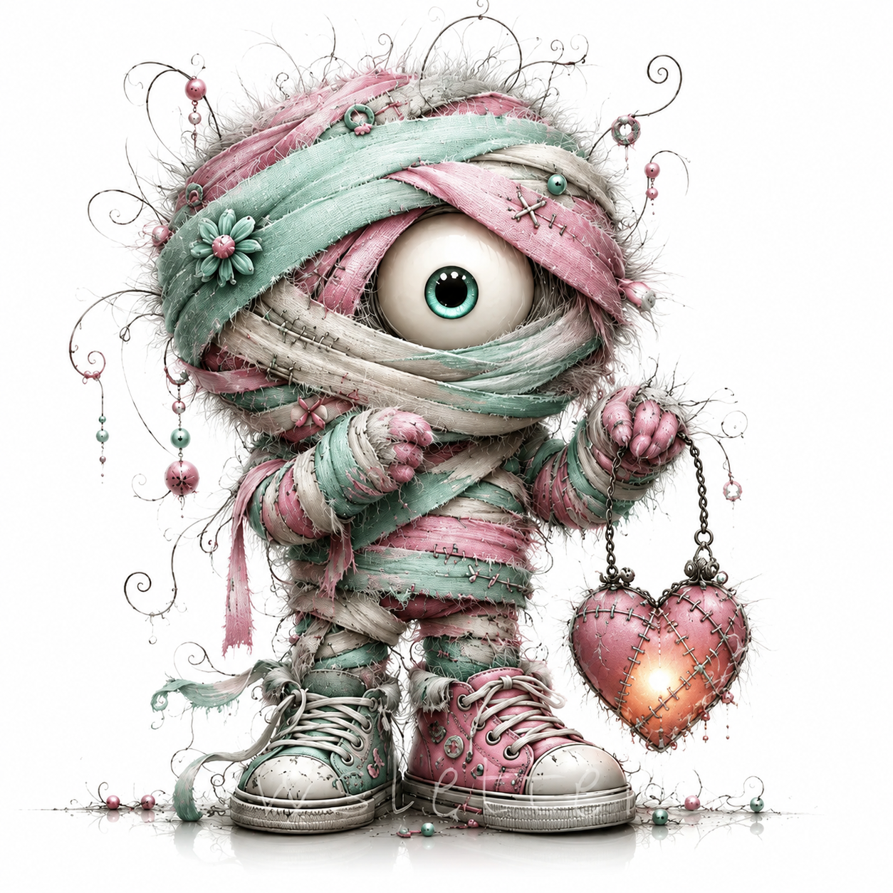 57 Cute Monster  Kawaii Spooky Clipart PNG JPG Bundle