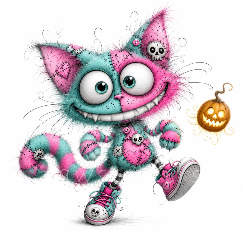 57 Cute Monster  Kawaii Spooky Clipart PNG JPG Bundle
