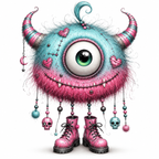 57 Cute Monster  Kawaii Spooky Clipart PNG JPG Bundle