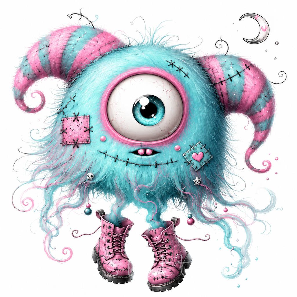 57 Cute Monster  Kawaii Spooky Clipart PNG JPG Bundle