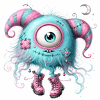 57 Cute Monster  Kawaii Spooky Clipart PNG JPG Bundle
