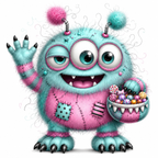 57 Cute Monster  Kawaii Spooky Clipart PNG JPG Bundle