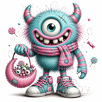 57 Cute Monster  Kawaii Spooky Clipart PNG JPG Bundle