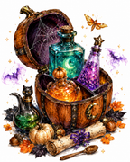 38 Whimsical Halloween Clipart  PNG JPG Bundle