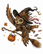 38 Whimsical Halloween Clipart  PNG JPG Bundle