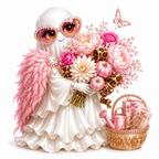 20 Glam Ghosts Halloween PNG & JPG Clipart Bundle