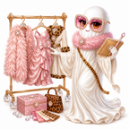 20 Glam Ghosts Halloween PNG & JPG Clipart Bundle