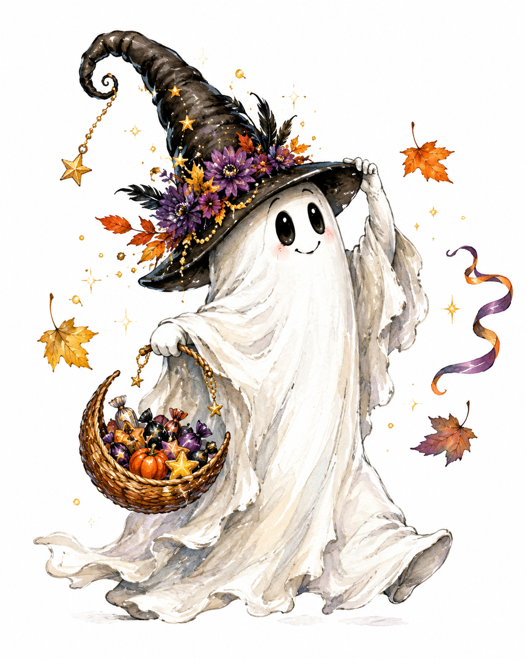 38 Whimsical Halloween Clipart  PNG JPG Bundle