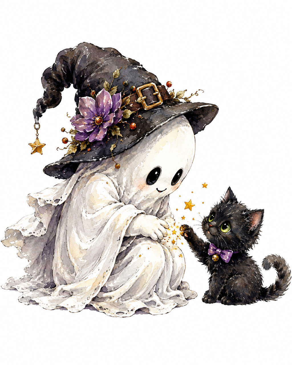 38 Whimsical Halloween Clipart  PNG JPG Bundle