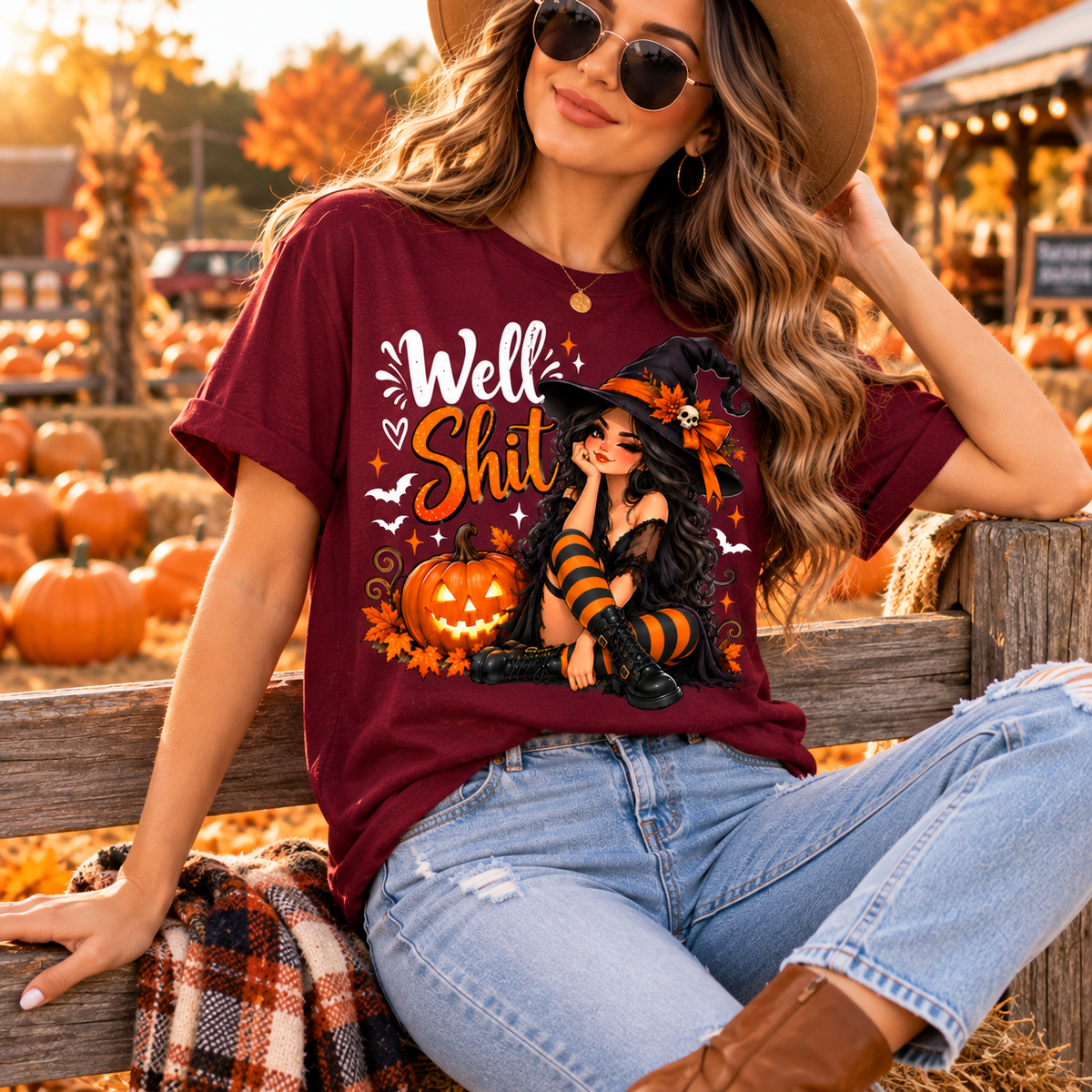 Well Shit Witch PNG, Funny Halloween PNG, Witch Sublimation Design, Halloween Shirt Design, Digital Download