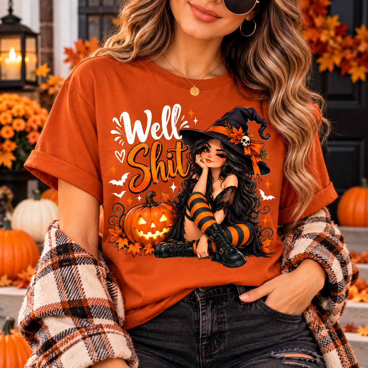 Well Shit Witch PNG, Funny Halloween PNG, Witch Sublimation Design, Halloween Shirt Design, Digital Download