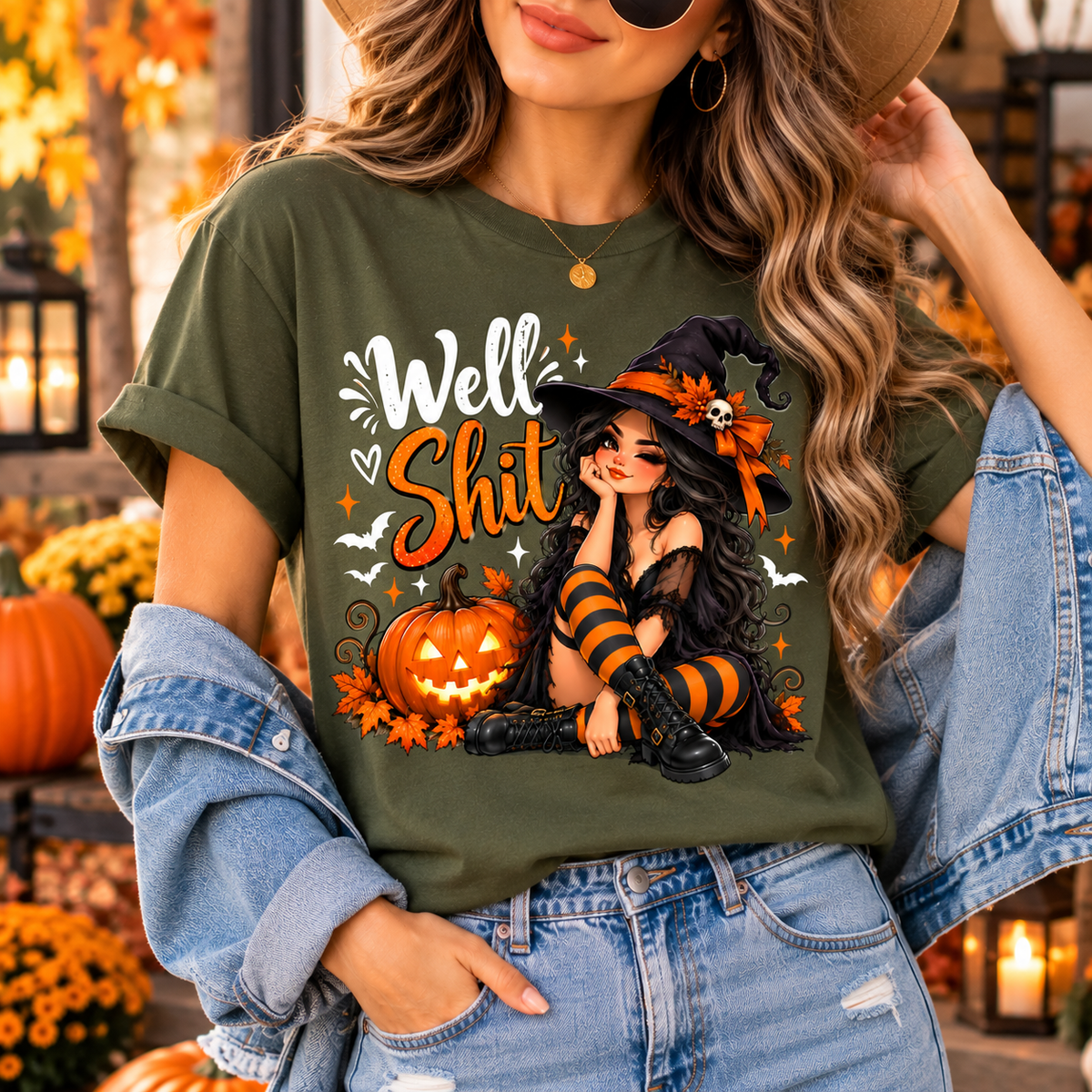Well Shit Witch PNG, Funny Halloween PNG, Witch Sublimation Design, Halloween Shirt Design, Digital Download