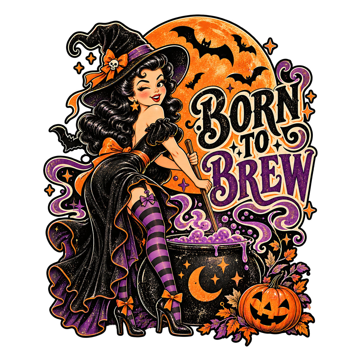 Retro Halloween Sublimation PNG Mega Bundle - 43 Designs