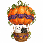 35 Cute Halloween Clipart PNG Bundle, Watercolor Ghosts, Pumpkins, Cats & Witches, Transparent Background, Digital Download